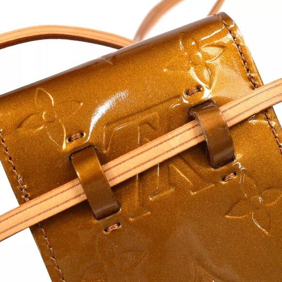 LOUIS VUITTON VERNIS GREENE CIGARETTE CASE SHOULDER BAG - Picture 15 of 16